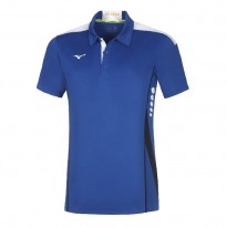 Mizuno Polo Hex Rect Uomo Royal/Bianco